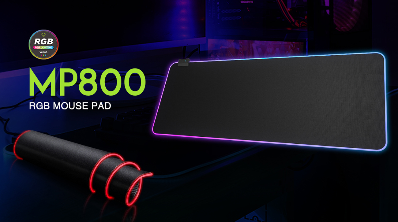 Vetroo MP800 RGB Gaming Mouse Pad